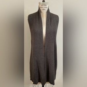 Nanette Lepore Wool Blend Sweater Brown Vest Size